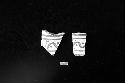Black and white bowl sherds