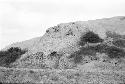 Architectural detail on west face at northwest corner of Site 60