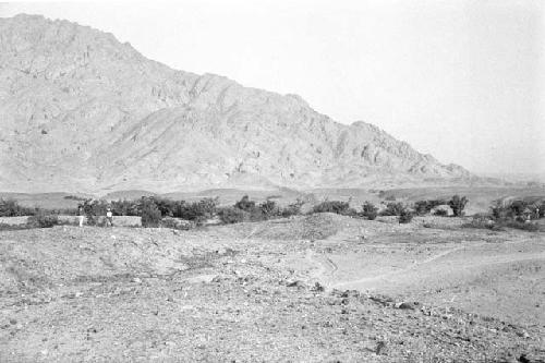 View of "Great Wall (Feature 1) from main part of Site 71