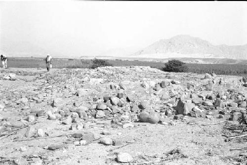 E. side of structure at Site 74