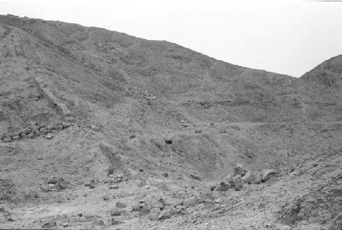 Unit 5 and Adobe Wall "A" crossing over canal at Site 134