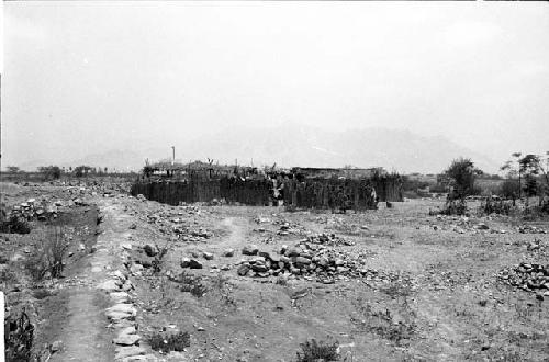 Modern campesinos house in south corner of outer enclosure at Site 143