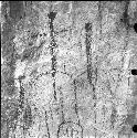 Stone drawing -- damaged negative, holes on right side of image