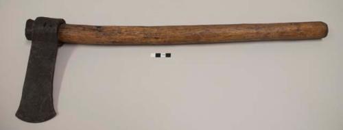 Axe with removable head, usable as adze