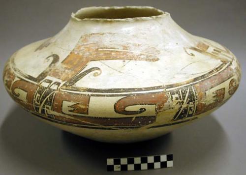 Polychrome pottery jar