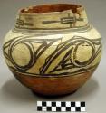 Early modern hopi polychrome pottery jar