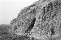 Masonry detail under west tapial at southwest edge of Site 159