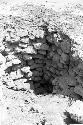 Fill of unmortared bricks in huaqueo at Site 177