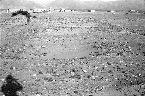 Room foundations at south end of "oldest" compound at Site 118