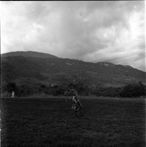 Woman and child dancing