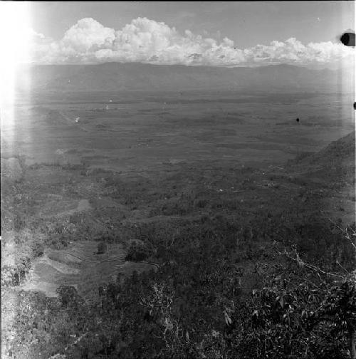 View over Misakma -- damaged negative