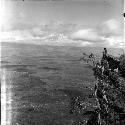 Person sitting on ledge