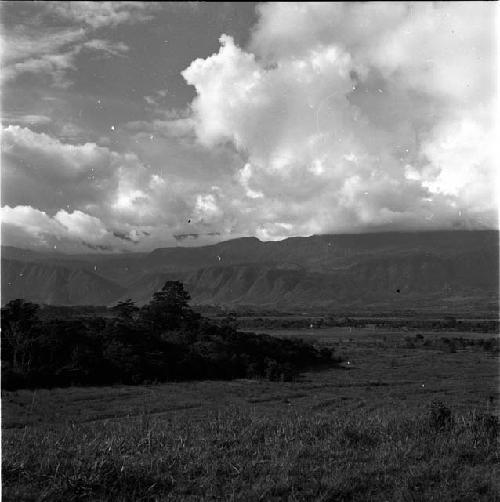 North from the Warabara -- spots on negative