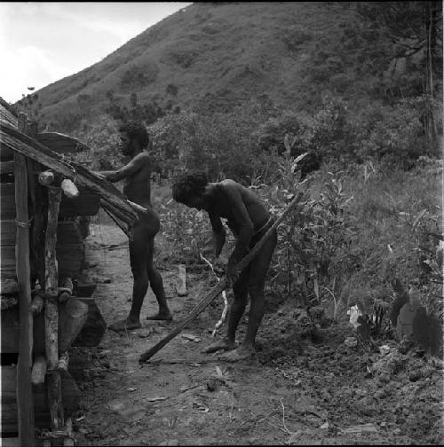 Men working on wamai