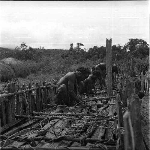 Men working on roof