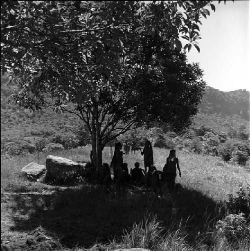 women's group under munika tree