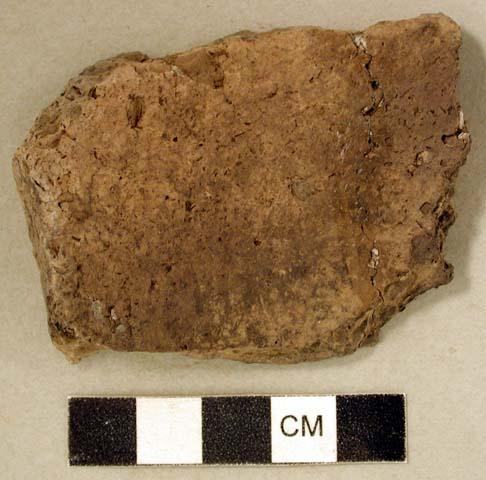 Ceramic, earthenware, undecorated rim sherd