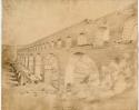 Pencil drawing, "Pont du Gard"