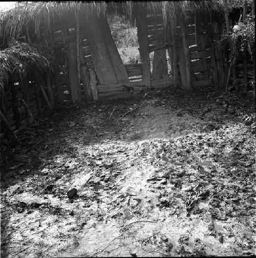 Stones in muddy path just inside W1 entrance