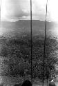 Looking towards the action in the elbow of the Warabara, along the top; spears in the foreground