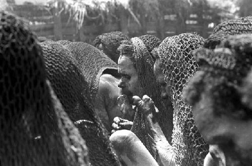 A group of women mourning