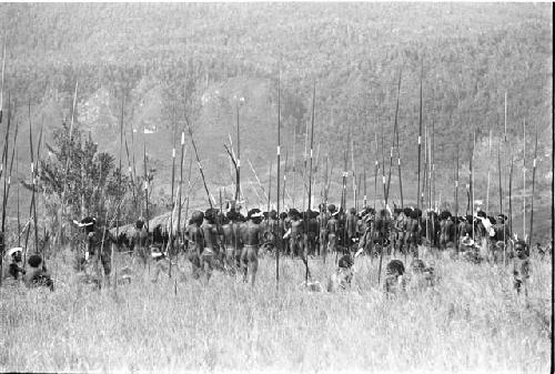 Warriors and spears at an Etai on the Liberek