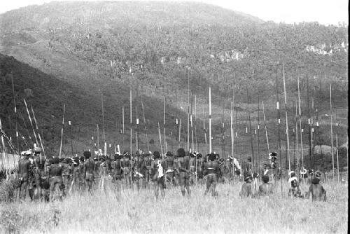 Warriors and spears at an Etai on the Liberek