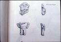 Drawings of solid figurine from Site 133 (133-6-C1)