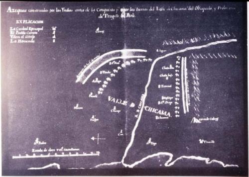 Historic map of the Chicama Valley