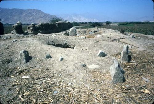 Stone monoliths on top of Hill 1 of Site 73