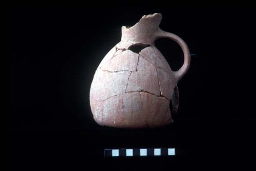 Everted rim pitcher with strap handle from Site 92