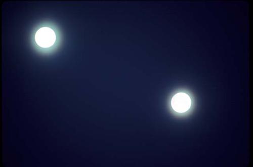 Double exposure of the Moon