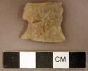 Chipped stone, projectile point fragment, corner-notched