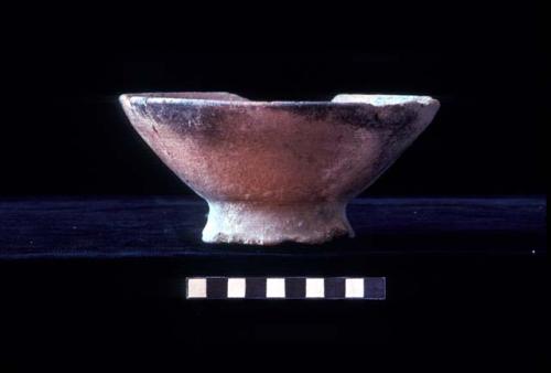 Red pedestaled bowl from Site 94