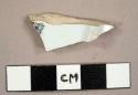 Ironstone plate base sherd with an unidentified transfer printed maker's mark