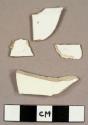 Whiteware sherds, including a possible rim sherd to a cup