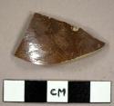 Albany slip stoneware sherd