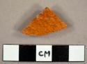 Lead glazed redware sherd