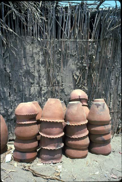 Stacked pots at Morrope