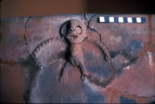 Ceramic sherd with zoomorphic figure from Site 87