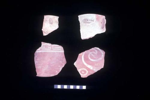 Ceramic sherds from Site 93 and 136