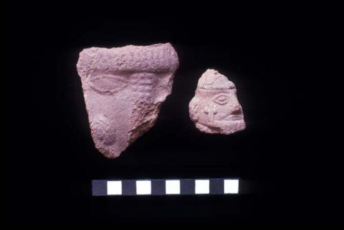 Face neck fragments from Feature 8 and Site 111