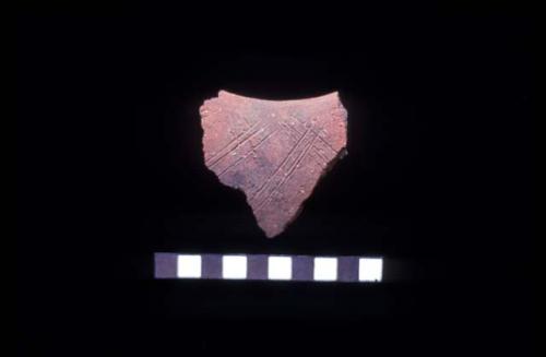 Incised neckless olla sherd from Site 133