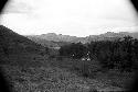 View of the Baliem countryside, hills in the distance