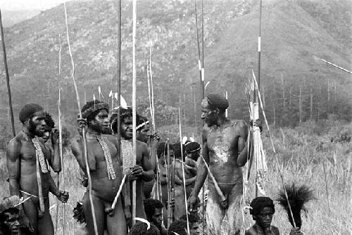Warriors watching the Etai; Ekali among the bunch