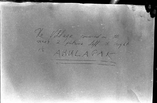 Anthropologist's note for Abulapak