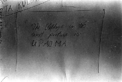 Anthropologist's note for Wuperainma