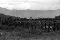 Men coming back from the battle front, along the pond on the Tokolik