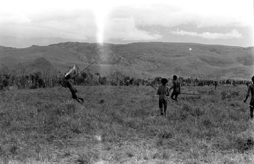 Action during a battle on the Tokolik