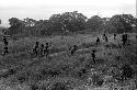 Men and boys playing on a field